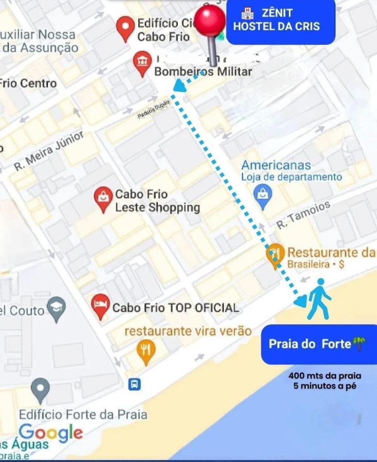 Zenit Hostel Da Cris Cabo Frio Eksteriør bilde